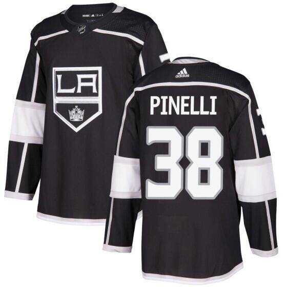 Men%27s Los Angeles Kings #38 Francesco Pinelli Black Stitched Hockey Jersey Dzhi